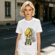 Olive T-shirt with Chibi Link from The Legend of Zelda Print