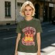 Olive T-Shirt With Calcifire Bacon Fire Graphic Print