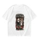 Olive graphic t-shirt with 'No longer fighting with my demons we're friends now' print