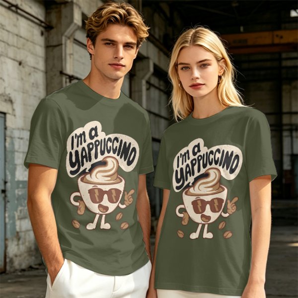 I'm a Yappuccino Coffee Cup Character Graphic T-Shirt