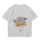 Olive Green T-Shirt With Stylish Cat Graphic Print