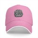 Black baseball cap with 'I'm manifesting snacks' text print