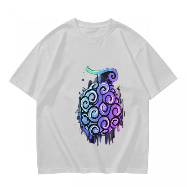 Olive T-Shirt with Devil Fruit Swirl Art Print