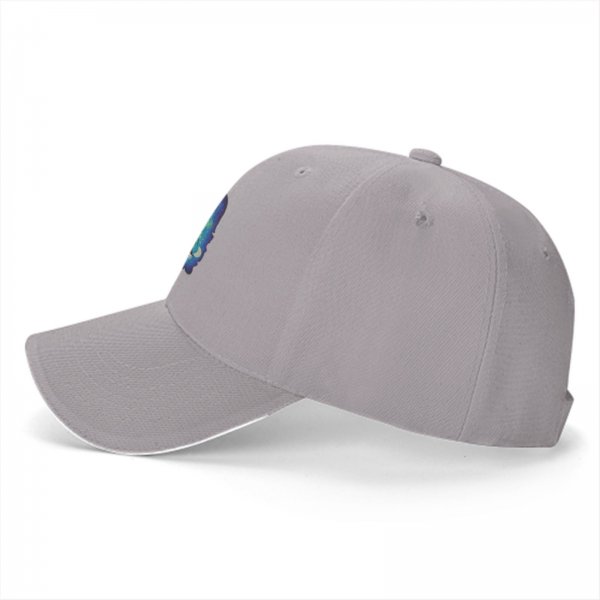 Black Baseball Cap With Cute Egyptian Cat Graphic Design
