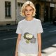 Olive T-shirt with Sleeping Totoro and Crossover Anime Characters Print