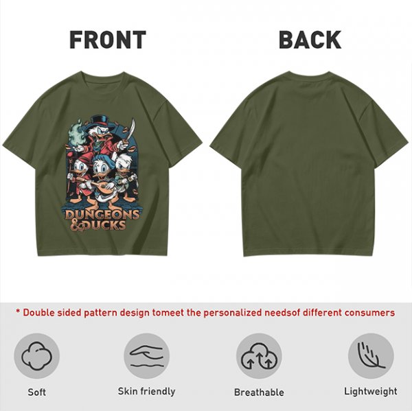 Dungeons & Ducks Fantasy Adventure Graphic T-Shirt