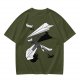 Olive T-Shirt with Paper Airplane Star Wars Inspired Print