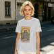 Olive T-Shirt With Raccoon Trash Tarot Card Graphic