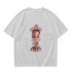 Olive Graphic T-Shirt With Insane Cat Illustration And Text