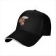 Black Baseball Cap With Cute Cartoon Jesus Graphic And Speech Bubble