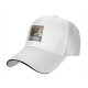 Black Baseball Cap with Japanese Wave and Ship Art Print