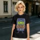 Olive T-Shirt Featuring a Retro Mobile Phone Holding a Never Forget Sign