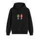 Black Hoodie With Cute Christmas Light Bulb Characters
