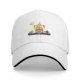 Black Baseball Cap With Colorful Ship And Mountain Graphic Print