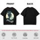 Olive Witch Graphic T-Shirt With Winged Monkey And Crystal Ball