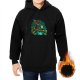 Black hoodie with Final Fantasy Barret and Cloud sewer scene graphic