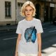 Olive T-Shirt With Galaxy Guitar Player Graphic Print