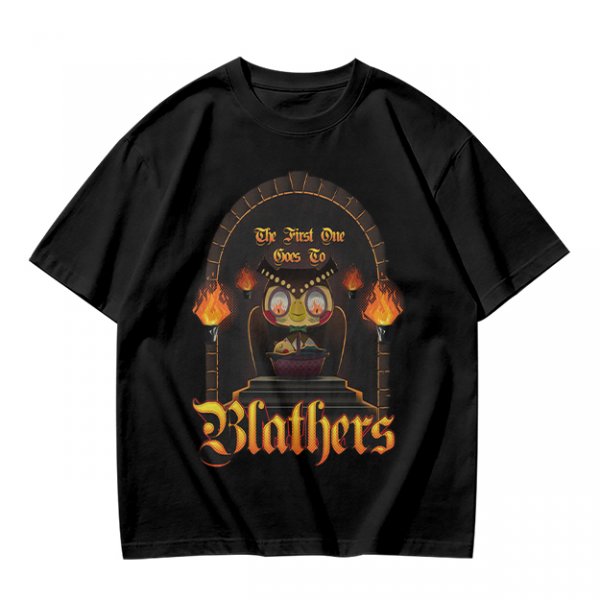 Olive T-Shirt with Gothic Blathers Themed Archway Print