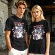 Olive t-shirt with angry gaming wolf graphic and funny apology text