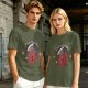 Powered By 1 D20 Dice T-Shirt For Tabletop RPG Fans