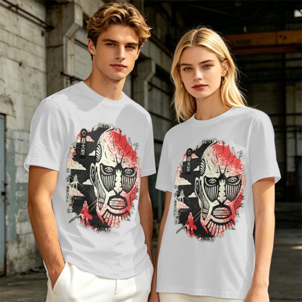 Attack on Titan Colossal Titan Graphic Olive T-Shirt