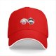 Black Baseball Cap With Cute Wednesday Addams And Enid Sinclair Chibi Art