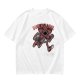 Olive green t-shirt with dimensional demogorgon graphic print
