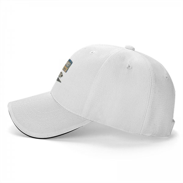 Black baseball cap with retro computer 'just another kind of day' print