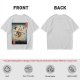 Samurai Cat Fighting Ninjas Ukiyo-e Style Graphic T-Shirt