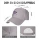 Black baseball cap with purple wizard cat and dice graphic