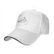 Black baseball cap with water wave and pool themed graphic