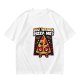 Olive t-shirt with angry boxing pizza slice graphic and 'You Wanna Pizza Me?' text