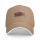 Black Baseball Cap With Coffin And Skeleton Graphic Print