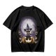 Halloween Black Cat Witch Jack-o'-lantern Graphic T-Shirt