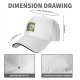 Black baseball cap with OMG Oh My Guac! sugar skull graphic