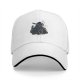 Black Baseball Cap With Dark Fantasy Knight Warrior Print