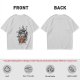 Olive T-shirt with Howl's Moving Castle Castle Print