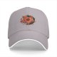 Black Baseball Cap with Pizza Pentagram Graphic