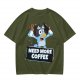 Bluey Character 'Need More Coffee' Graphic T-Shirt