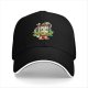 Forever Tired Cartoon Coffee Mug Graphic Black Baseball Cap