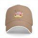 Black baseball cap featuring Kirby eating ramen