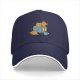 Black Baseball Cap With Cute Cat Book Coffee Graphic