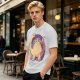 Olive T-Shirt with Cute Brontosaurus Taco Dinosaur Graphic