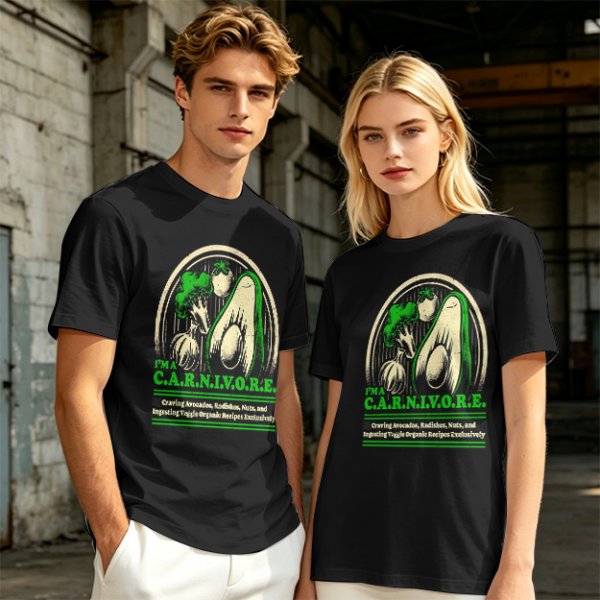I'm a Carnivore Funny Vegetable Graphic T-Shirt