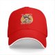 Black Baseball Cap with Anime Character Eating Ramen Graphic