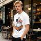 Olive T-Shirt With Sad Sushi Character Saying Thanks Chef Print