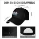 Black baseball cap with cat painting art design