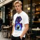 Olive T-Shirt Featuring Galactus Holding Silhouetted Superheroes