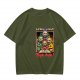 Olive t-shirt with creepy Teletubbies 'Always Say Bye-bye' print