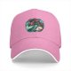 Black Baseball Cap With Mermaid And Pearl Shell Graphic